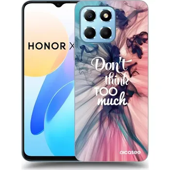 Pouzdro na mobilní telefon Picasee silikonový průhledný obal pro Honor X6 - Nemysli tolik