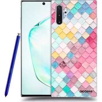 Pouzdro na mobilní telefon Picasee silikonový průhledný obal pro Samsung Galaxy Note 10+ N975F - Barevná střecha