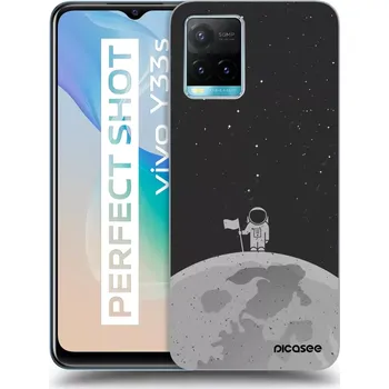 Pouzdro na mobilní telefon Picasee silikonový průhledný obal pro Vivo Y33s - Astronaut