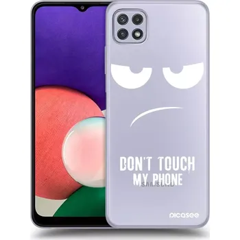 Pouzdro na mobilní telefon Picasee silikonový průhledný obal pro Samsung Galaxy A22 A226B 5G - Nešahej mi na telefon