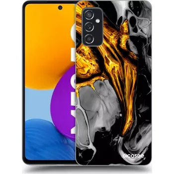 Pouzdro na mobilní telefon Picasee silikonový průhledný obal pro Samsung Galaxy M52 5G - Black Gold