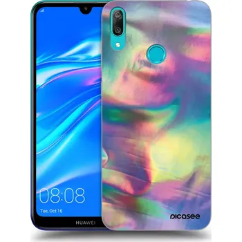 Pouzdro na mobilní telefon Picasee silikonový průhledný obal pro Huawei Y7 2019 - Holo