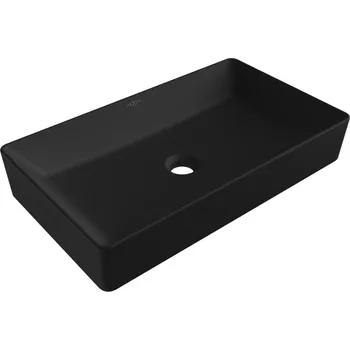 Umyvadlo Mexen Nadia umyvadlo na desku 62 x 35 cm, černá mat - 21616085 Koupelnové umyvadla
