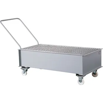 jímka Pojízdná kovová záchytná jímka, pozinkovaná