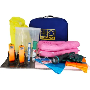 Havarijní souprava Havarijní souprava ADR v kufru pro žíravé látky + svítil. ADR ( chemické sorbenty )