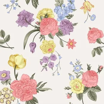 Tapeta SUKPDJO Tapeta Samolepicí Růžová Vintage 40×600cm Samolepicí Nábytková Fólie Tapeta Dekorativní