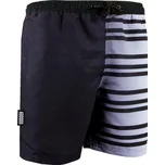 GUGGEN MOUNTAIN Pánské plavecké kraťasy B1 4XL BÍLÁ|ČERNÁ