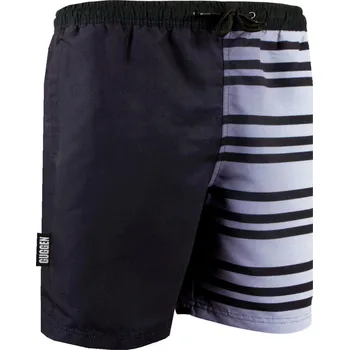 Pánské plavky GUGGEN MOUNTAIN Pánské plavecké kraťasy B1 4XL BÍLÁ|ČERNÁ
