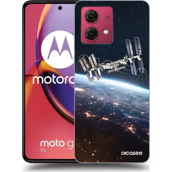 Pouzdro na mobilní telefon Picasee silikonový průhledný obal pro Motorola Moto G84 5G - Station