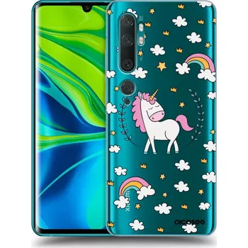 Pouzdro na mobilní telefon Picasee silikonový průhledný obal pro Xiaomi Mi Note 10 (Pro) - Unicorn hvězdné nebe