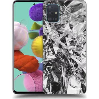 Pouzdro na mobilní telefon Picasee silikonový průhledný obal pro Samsung Galaxy A51 A515F - Chrome