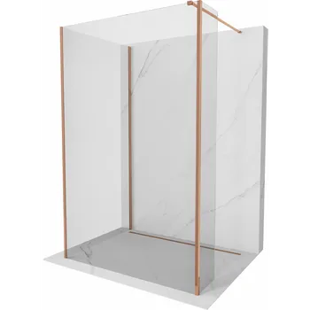 Mexen Kioto sprchová zástěna Walk-in 90 x 75 x 40 cm, transparentní, růžové zlato - 800-090-075-221-60-00-040 Sprchové stěny