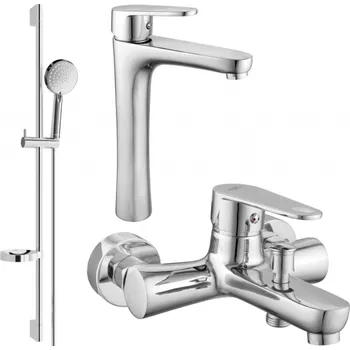 Vodovodní baterie Mexen Kama DS75 vanová sada, chrom - 72513DS75-00 Bateriové soupravy