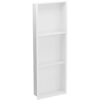 Koupelnový nábytek Mexen X-Wall-R zapuštěná police s límcem a policí 90 x 30 cm, bílá - 1920903010S Koupelnové police