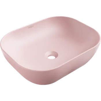 Mexen Rosa umyvadlo na desku 50 x 40 cm, růžová mat - 21095044 Koupelnové umyvadla