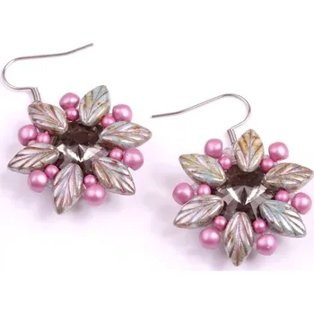 Korálek Náušnice Fani č. 1562 - stavebnice