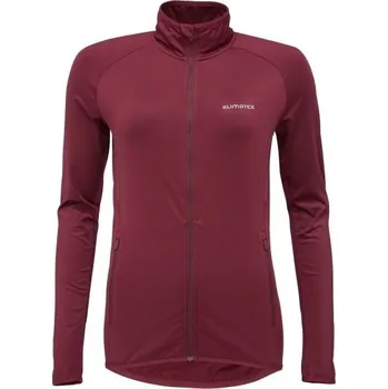 Dámská mikina Dámská funkční mikina KLIMATEX Amaira vínová Velikost: XS