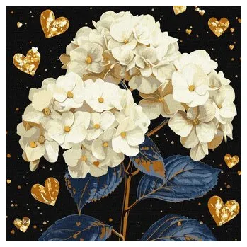 Set školních potřeb Malowanie po numerach - Wspaniałe kwiaty 40x40cm