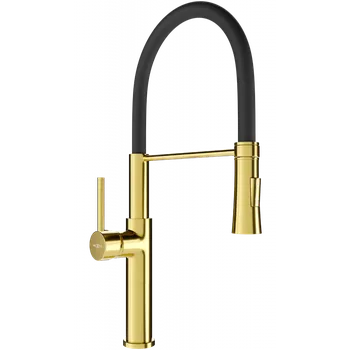 Vodovodní baterie Mexen Dina kuchyňská baterie, zlatá/černá - 672701-57 Kuchyňské baterie