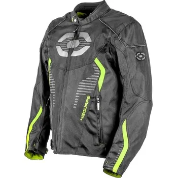 Moto bunda street bunda SPORTSTER, 4SQUARE - pánská (černá,žlutá fluo, vel. M) 2024