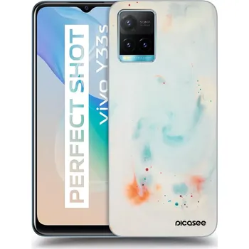 Pouzdro na mobilní telefon Picasee silikonový černý obal pro Vivo Y33s - Splash