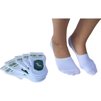 Dámské ponožky Dámské bavlněné ponožky do tenisek 5 párů bílé Velikost: 39-42