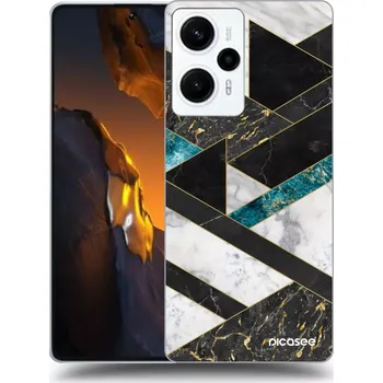 Pouzdro na mobilní telefon Picasee silikonový průhledný obal pro Xiaomi Poco F5 - Dark geometry