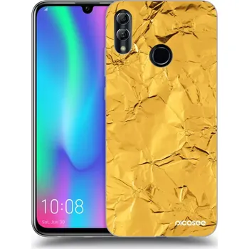 Pouzdro na mobilní telefon Picasee silikonový průhledný obal pro Honor 10 Lite - Gold