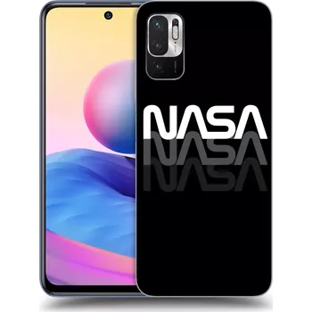 Pouzdro na mobilní telefon Picasee silikonový černý obal pro Xiaomi Redmi Note 10 5G - NASA Triple