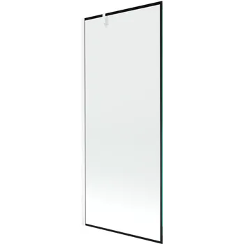 Vanová zástěna Mexen Next sprchová zástěna 1-křídlová 80 x 150 cm, černý rám, bílá - 895-080-000-00-70-20 Vanové zástěny