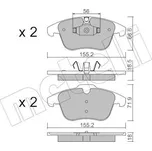 Sada brzdových destiček, kotoučová brzda METELLI 22-0675-5