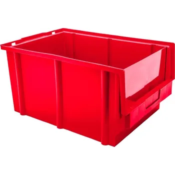 Plastový zkosený box, do 8 kg ČERVENÝ