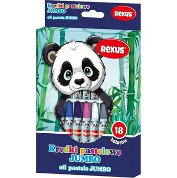 Set školních potřeb JUMBO PASTELKY PASTELKY OLEJOVÉ PASTELKY 18 BAREV PRO DĚTI BENIAMIN