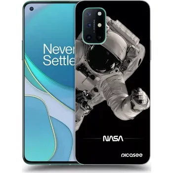 Pouzdro na mobilní telefon Picasee silikonový černý obal pro OnePlus 8T - Astronaut Big