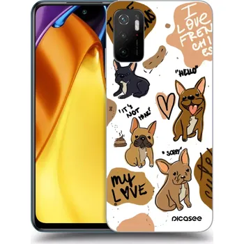 Pouzdro na mobilní telefon Picasee silikonový průhledný obal pro Xiaomi Poco M3 Pro 5G - Frenchies