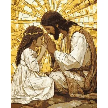 Set školních potřeb Malowanie po numerach - Światło w Tobie 40x50cm