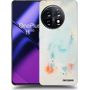 Pouzdro na mobilní telefon Picasee silikonový černý obal pro OnePlus 11 5G - Splash