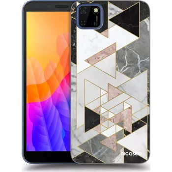 Pouzdro na mobilní telefon Picasee silikonový průhledný obal pro Huawei Y5P - Light geometry