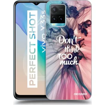 Pouzdro na mobilní telefon Picasee silikonový průhledný obal pro Vivo Y33s - Nemysli tolik