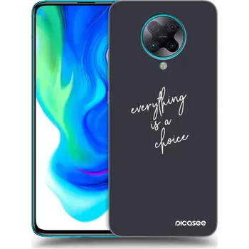 Pouzdro na mobilní telefon Picasee silikonový průhledný obal pro Xiaomi Poco F2 Pro - Vše je na tobě