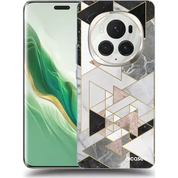 Pouzdro na mobilní telefon Picasee silikonový černý obal pro Honor Magic6 Pro - Light geometry