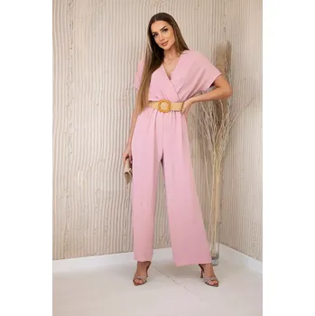 Dámský overall Dámský overal jednobarevný - pudrově růžový - vel. UNI