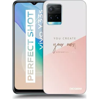 Pouzdro na mobilní telefon Picasee silikonový černý obal pro Vivo Y33s - Vytvoř si svou vlastní příležitost