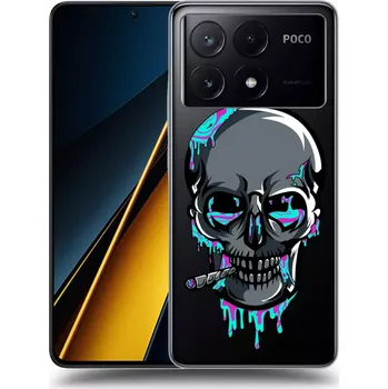 Pouzdro na mobilní telefon Picasee silikonový průhledný obal pro Xiaomi Poco X6 Pro - EARTH - Lebka 3.0