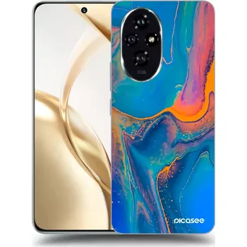 Pouzdro na mobilní telefon Picasee silikonový průhledný obal pro Honor 200 5G - Rainbow