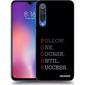 Pouzdro na mobilní telefon Picasee silikonový průhledný obal pro Xiaomi Mi 9 SE - Focus