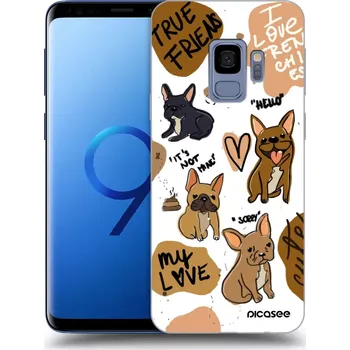 Pouzdro na mobilní telefon Picasee silikonový průhledný obal pro Samsung Galaxy S9 G960F - Frenchies