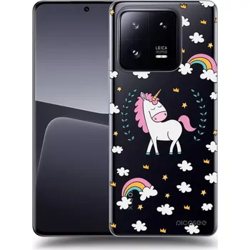Pouzdro na mobilní telefon Picasee silikonový průhledný obal pro Xiaomi 14 Pro - Unicorn hvězdné nebe