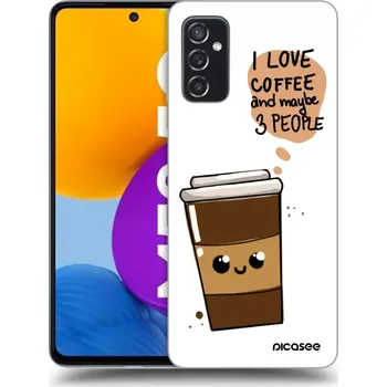 Pouzdro na mobilní telefon Picasee silikonový průhledný obal pro Samsung Galaxy M52 5G - Cute coffee