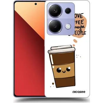 Pouzdro na mobilní telefon Picasee silikonový průhledný obal pro Xiaomi Redmi Note 13 Pro 4G - Cute coffee